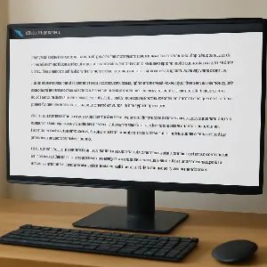 A high-quality image of a computer screen displaying a detailed AI-generated transcript of a video recording, showcasing the - Generated Image